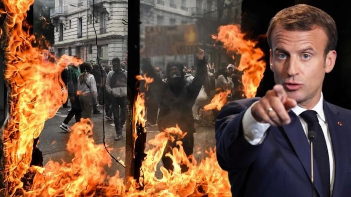 Sokakları yangın yerine dönen Fransa'da Macron'dan sosyal medya hamlesi! Düzenleme Senato'da görüşülecek